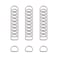 Rrina 30Pcs 304 Stainless Steel Welded Heavy DRings for Hand DIY Accessories Hardware Bags Ring Dog Leashes Dee Ring 12inch