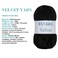 Estako Velvet Chenille Blanket amigurumi Yarn for Crocheting and Knitting Super Bulky 100 gr 132 yds 1810  Black