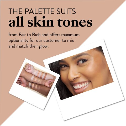 Mented Cosmetics  Gold and Bronze Highlighter Sunkissed Highlighter Palette  Vegan ParabenFree CrueltyFree Makeup  Natural Face Palette