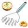 BEIYA Potato Masher Premium Masher Kitchen Tool Heavy Duty Potato Masher Stainless Steel Metal Wire Mashed Potatoes Masher for Mashing Avocado Bean Vegetables Food Dishwasher Safe Aqua Sky