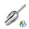 Metal Ice Scoop 6 OzKitchen Ice Scooper for Ice Maker Small Food Scoops for Bar Party Wedding Pet Dog Food Stainless Steel Silver
