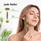 Jade Roller  Gua Sha Set Face Roller Cotify AntiAging Facial Roller Natural Green Jade Beauty Massager Tool Skin Care Tool for Face Neck Eye to Reduce Wrinkles and Relax Body Muscles
