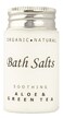 Soothing Aloe and Green Tea Bath Salts  12 oz Single Use HospitalityTravel Size Jar  Case of 50