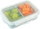 carrotez Food Storage Containers with 2 Removable Compartments Snack Containers with Airtight Lids Portion Control BPA Free Reusable 2 Cup 480ml
