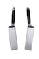 BLACKSTONE 5550 Extra Long Griddle Spatula Set of 2 Perfect HeavyDuty Stainless Steel Premium Flat Top BBQ Grill Accessories NonSlip Plastic Handle Heat Resistant Dishwasher Safe Easy to Clean