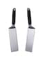 BLACKSTONE 5550 Extra Long Griddle Spatula Set of 2 Perfect HeavyDuty Stainless Steel Premium Flat Top BBQ Grill Accessories NonSlip Plastic Handle Heat Resistant Dishwasher Safe Easy to Clean