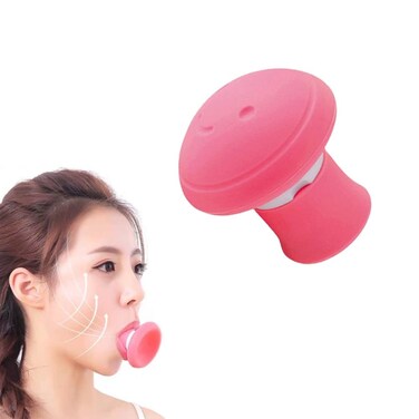 MIBICIRI Face Slimming Tool Muscle Lips Trainer Unisex Jaw Exerciser Facial Firming Trainer Reducing Skin Sagging and Improving Chin Line ExerciserPink