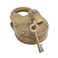 Deco 79 Metal Lock And Key 3 x 5 x 1 Brass