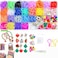 JIYAKO 2000Rubber Band Bracelet Kit Loom Bracelet Making Kit for Kids Rubber Bands Refill Loom Set Rubber Bands for Bracelet Making Kit for Kids