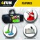 4 Fun Cosmic Mini Golf  5 Hole Set Deluxe  Yellow