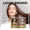 Herbishh Natural Hair Dye Shampoo  Argan Hair Mask Travel Size Colors Hair in Minutes LongLasting 101 Pack AmmoniaFree Light Brown