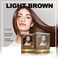 Herbishh Natural Hair Dye Shampoo  Argan Hair Mask Travel Size Colors Hair in Minutes LongLasting 101 Pack AmmoniaFree Light Brown
