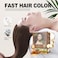 Herbishh Natural Hair Dye Shampoo  Argan Hair Mask Travel Size Colors Hair in Minutes LongLasting 101 Pack AmmoniaFree Light Brown