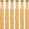 VaeFae 6 Pack Bamboo Drawer Dividers Adjustable Drawer Organizer Expandable Organization for Kitchen Office Bedroom Dressers and Bathroom