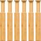 VaeFae 6 Pack Bamboo Drawer Dividers Adjustable Drawer Organizer Expandable Organization for Kitchen Office Bedroom Dressers and Bathroom