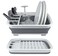 BNYD Plastic Collapsible Dish Drying Rack Foldable Dinnerware Drainer Organizer for StorageKitchen