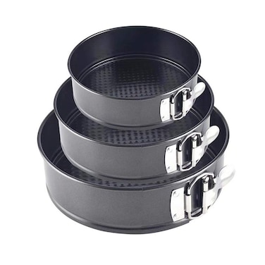 Springform Pan Set of 3 NonStick Cheesecake Pan Leakproof Round Cake Pan 479 inch for Cheesecakes Pizzas and Quiches