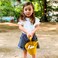 BLUE GINKGO Silicone Beach Toys  Modern Baby Travel Friendly Beach Set  Bucket Shovel 4 Sand Molds Bag  Sand Toys for Toddlers Kids  7pc Beige