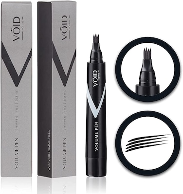 VOID Homme Beard Filler and Shaping Kit for Men Black Waterproof Pencil Marker and Liner for NaturalLooking Beard Filling