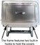 TigerChef Food Warmer  Chaffing Dishes Stainless Steel  Chafing Dish Buffet Set  Chafer and Buffet Warmer Sets with 2 HalfSize Pans and CoolTouch Plastic Handle