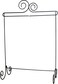 Ackfeld ACK89307 Table Stand 12x14 Double Scroll Double Scoll Stand