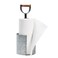 Kitchen Paper Towel Holder for Countertop with Wooden Handle Galvanized Farmhouse Decor 6 x 16 in