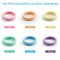 100 Pcs Thick Seamless Spring Hair Ties Ponytail Holders Hair Accessories No Damage for Thick Hair Spring Colors