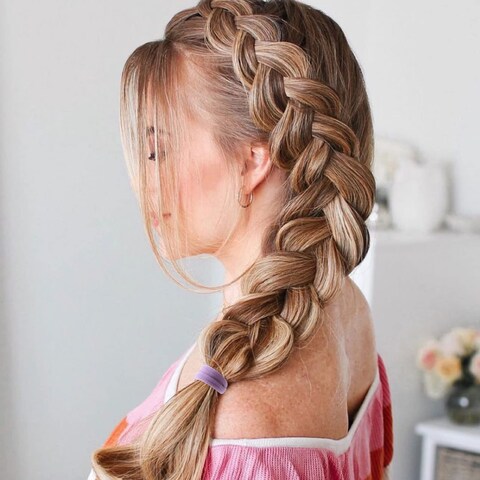100 Pcs Thick Seamless Spring Hair Ties Ponytail Holders Hair Accessories No Damage for Thick Hair Spring Colors