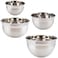Tovolo Stainless Steel Mixing Bowls Set of 4  Metal Nesting Mixing Bowl Set with Rounded Lip for Easy Pour  Minimal Mess  Large  Small Dishwasher Safe Kitchen Supplies for Prep  Cooking
