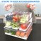 Pomeat 10 Pack Fridge Organizer Stackable Refrigerator Organizer Bins with Lids BPAFree Produce Fruit Storage Containers for Storage Clear for Food Drinks Vegetable Storage