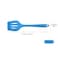 HOIRIX 2Pack Small Silicone Turner High Heat Resistant Slotted Spatula for Fish Eggs Pancakes and More 12 IN Black