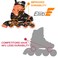 Eliiti Adjustable Kids Inline Skates for Girls Boys Size 13J to 9 Camouflage Peach Camo S US 135J to 3