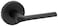 Kwikset 720LSLRDT514 Lisbon Lever with Round Rose Passage Door Lock with 6AL Latch and RCS Strike Iron Black Finish