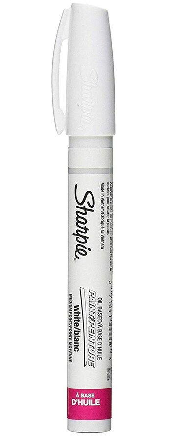 Sharpie OilBased Paint Marker Medium Point White Ink Pack of 12