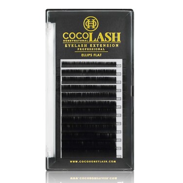 COCO Honey Lash Eyelash Extensions Ellipse Flat D Curl 020mm Faux Mink Individual Lash Extensions Length Mix 815mm