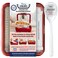 Fancy Panz Premium Dress Up  Protect Your Foil Pan Made in USA HotCold Gel Pack One Half Sized Foil Pan  Serving Spoon Included Stackable for easy travel BPA free Red