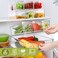 10 Pack Refrigerator Pantry Organizer Bins Stackable Fridge Organizer Bins with Lids Clear Plastic Food Storage Bins for Kitchen Countertops Cabinets Fridge Drinks Fruits Vegetable Cereals