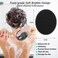 INNERNEED Soft Silicone Body Scrubber Handheld Shower Cleansing Brush Gentle Exfoliating and Massage for all Kinds of Skin Black