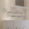 Picniva Black 5 X 24 Dream Until Your Dreams Come True Wall Famous PVC Wall Sticker Decal Quote Art Vinyl