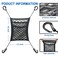 MBVBN 3Layer Car Mesh Organizer Seat Back Net Bag Barrier of Backseat Pet Kids Cargo Tissue Purse Holder Driver Storage Netting PouchUpgrade Stretch Length