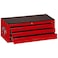Teng Tools 3 Drawer Professional Portable Steel Lockable Red SV Middle Tool Box  TC803USV
