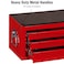 Teng Tools 3 Drawer Professional Portable Steel Lockable Red SV Middle Tool Box  TC803USV