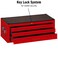 Teng Tools 3 Drawer Professional Portable Steel Lockable Red SV Middle Tool Box  TC803USV