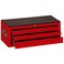 Teng Tools 3 Drawer Professional Portable Steel Lockable Red SV Middle Tool Box  TC803USV