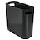 mDesign Plastic Small Trash Can 15 Gallon57Liter Wastebasket Narrow Garbage Bin with Handles for Bathroom Laundry Home Office  Holds Waste Recycling 10 High Aura Collection Black