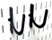 Wall Control 10UH003 B Slotted Pegboard UHook for Wall Control Pegboard Only 3 Black