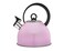 Godinger Studio Hot Water Tea Kettle Stainless Steel Tea Pot with Whistle  25L Pink