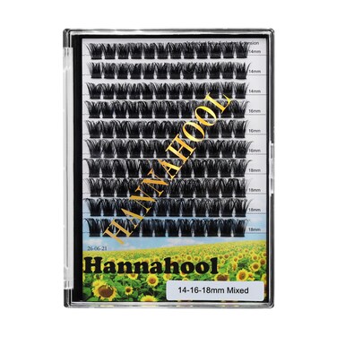 10RowsLarge Pack Grafting Mixed 10121416mm141618mm121416mm Wide Stem Cluster Eyelashes D Curl Individual False Eyelashes Home DIY Eye Lashes Extensions mixed 141618mm