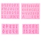 GELIFATLE Letters Molds and Numbers Molds Silicone Fondant Mold Chocolate Molds 09 Number and 26 Letters Silicone Molds for Baking Desserts and Cake Decoration 4 pack