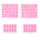 GELIFATLE Letters Molds and Numbers Molds Silicone Fondant Mold Chocolate Molds 09 Number and 26 Letters Silicone Molds for Baking Desserts and Cake Decoration 4 pack
